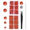 MEIBITE 6796PCS Hyacinth Hotfix Rhinestones Crystal Stones Glass for Fabric Clothes Shirts Sparkly Flat Back Round with Tweezers and Picking Pen (SS6~SS30 Set)